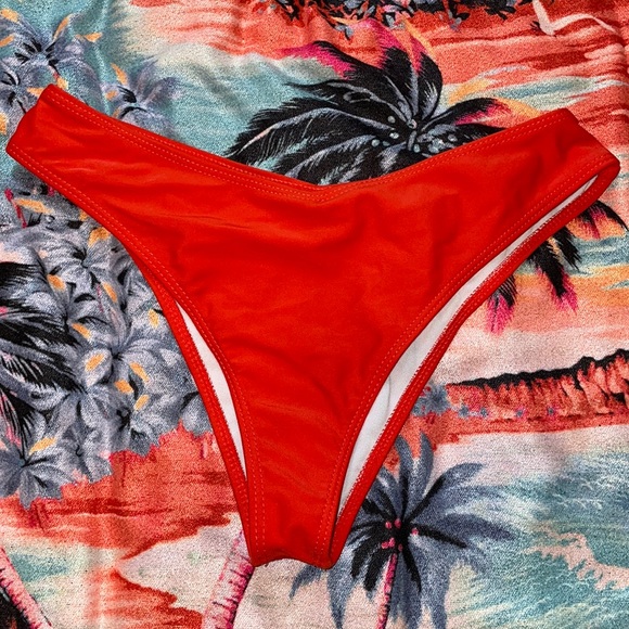 SHEIN Swimsuit Bottoms Sunburst Orange Size S - Picture 1 of 3
